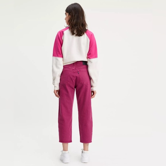 LEVI’S BARREL WOMEN'S JEANS size 30 inseam 24” color senorita pink - Picture 5 of 12